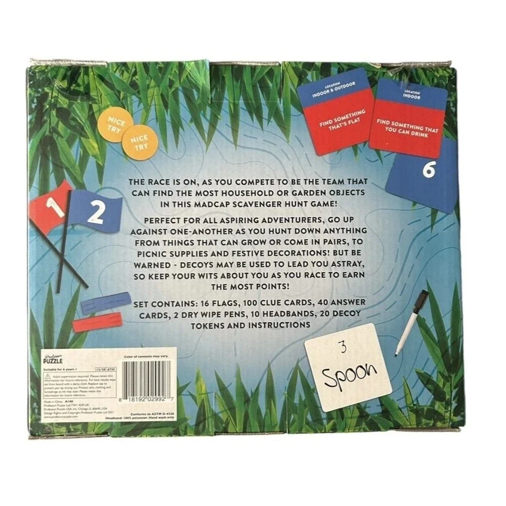 PROFESOR PUZZLE SCAVENGER HUNT GAME  Ages 6+ New